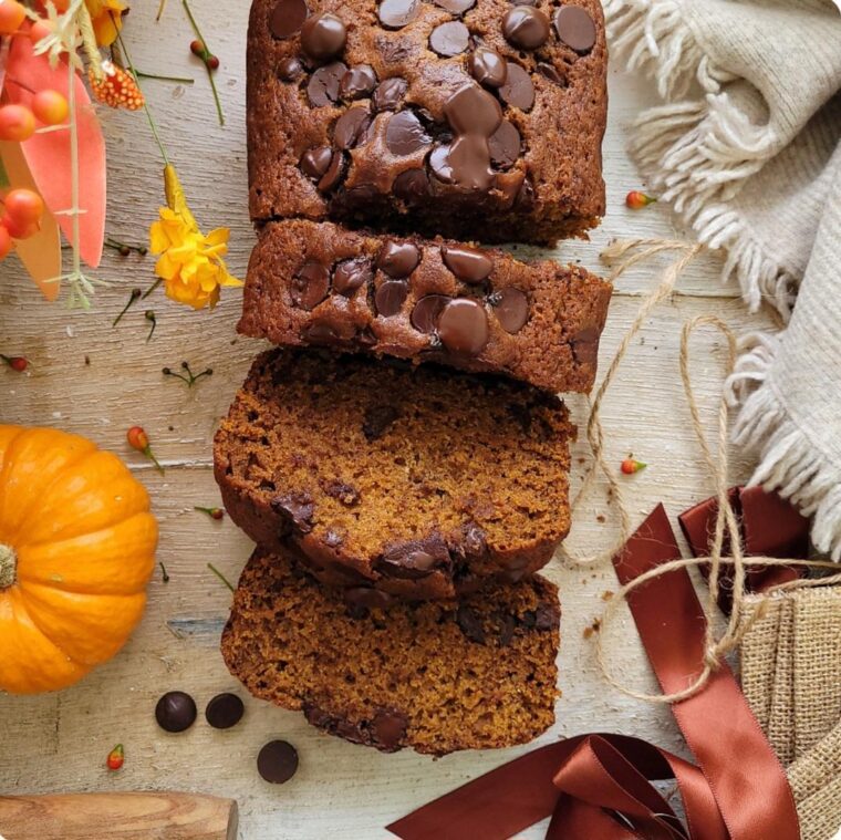 Pumpkin Chocolate Chip Bread