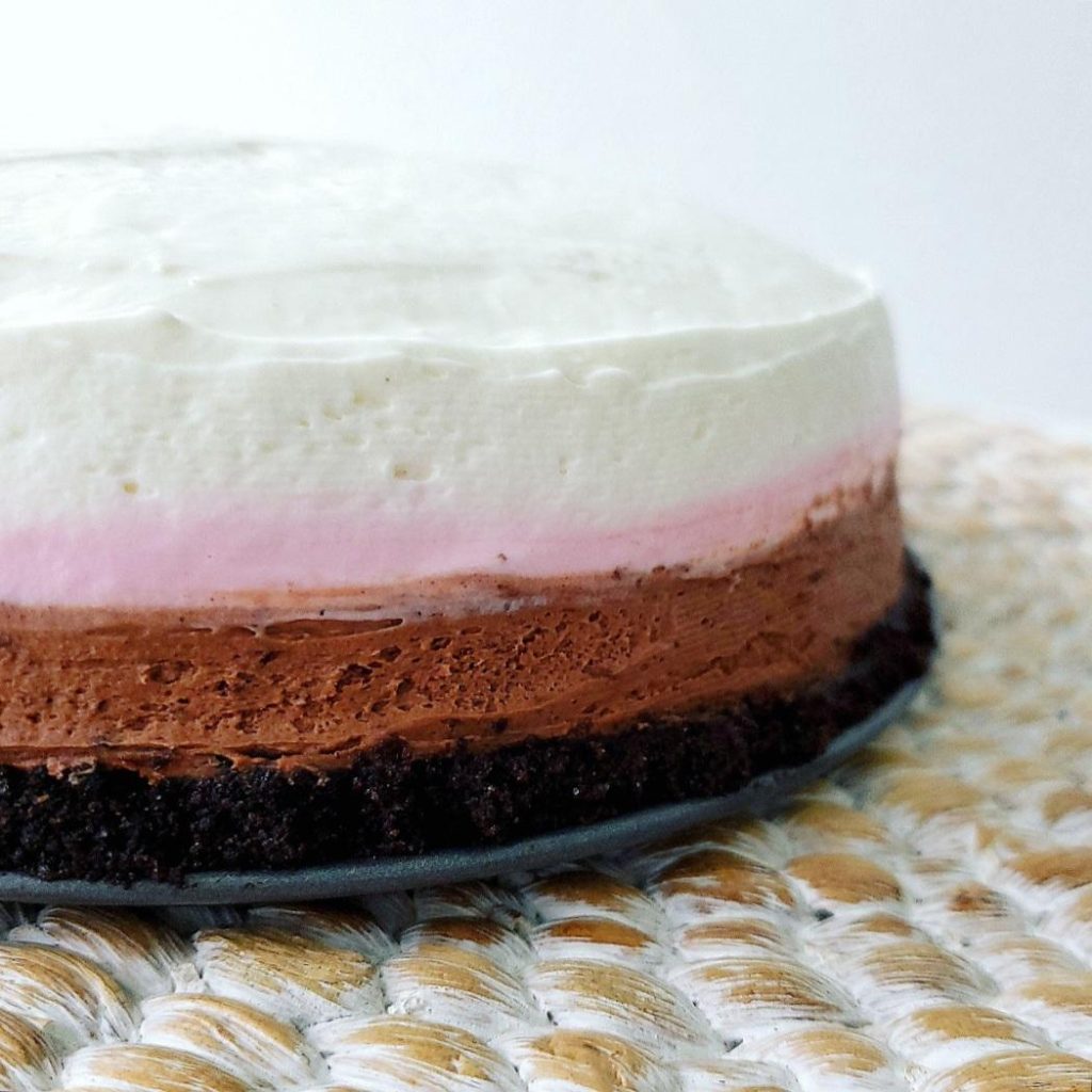 Neapolitan Cheesecake - Whisking Wolf