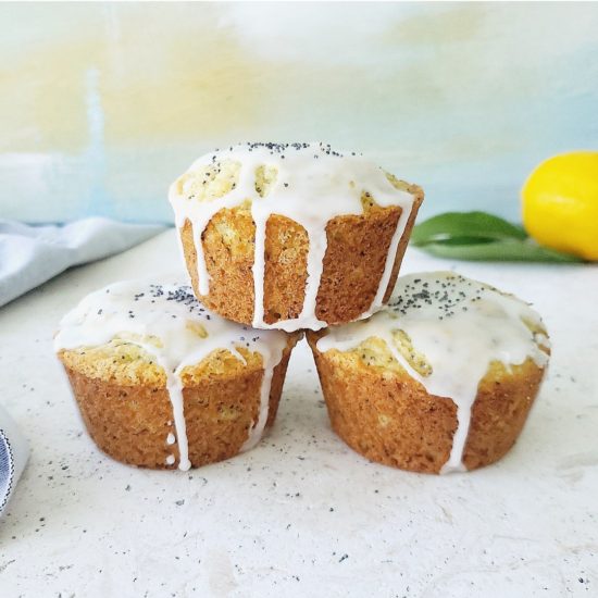 Lemon Poppy Seed Muffins - Whisking Wolf