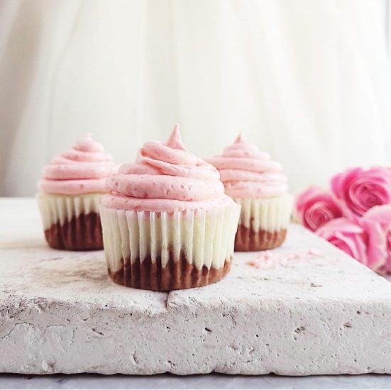 Neapolitan Cupcakes - Whisking Wolf