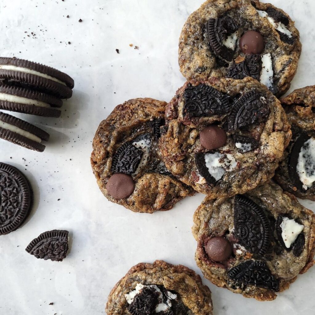 Chocolate Chip Raspberry Cookies - Whisking Wolf